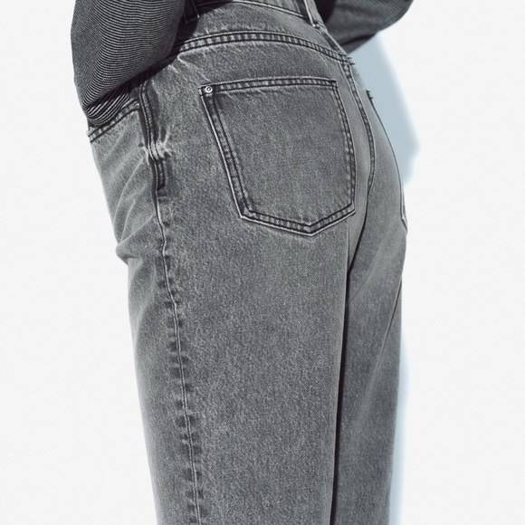 NEW ZARA Z1975 MOM FIT JEANS WITH HIGH WAIST - Picture 6 of 6